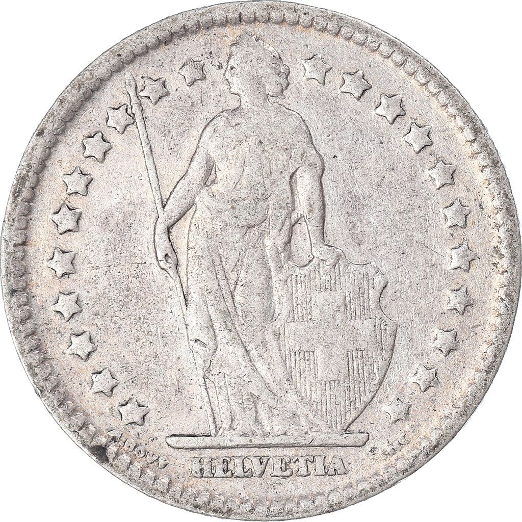 Switzerland Coin Swiss 1 Franc | Helvetia | KM24 | 1875 - 1967