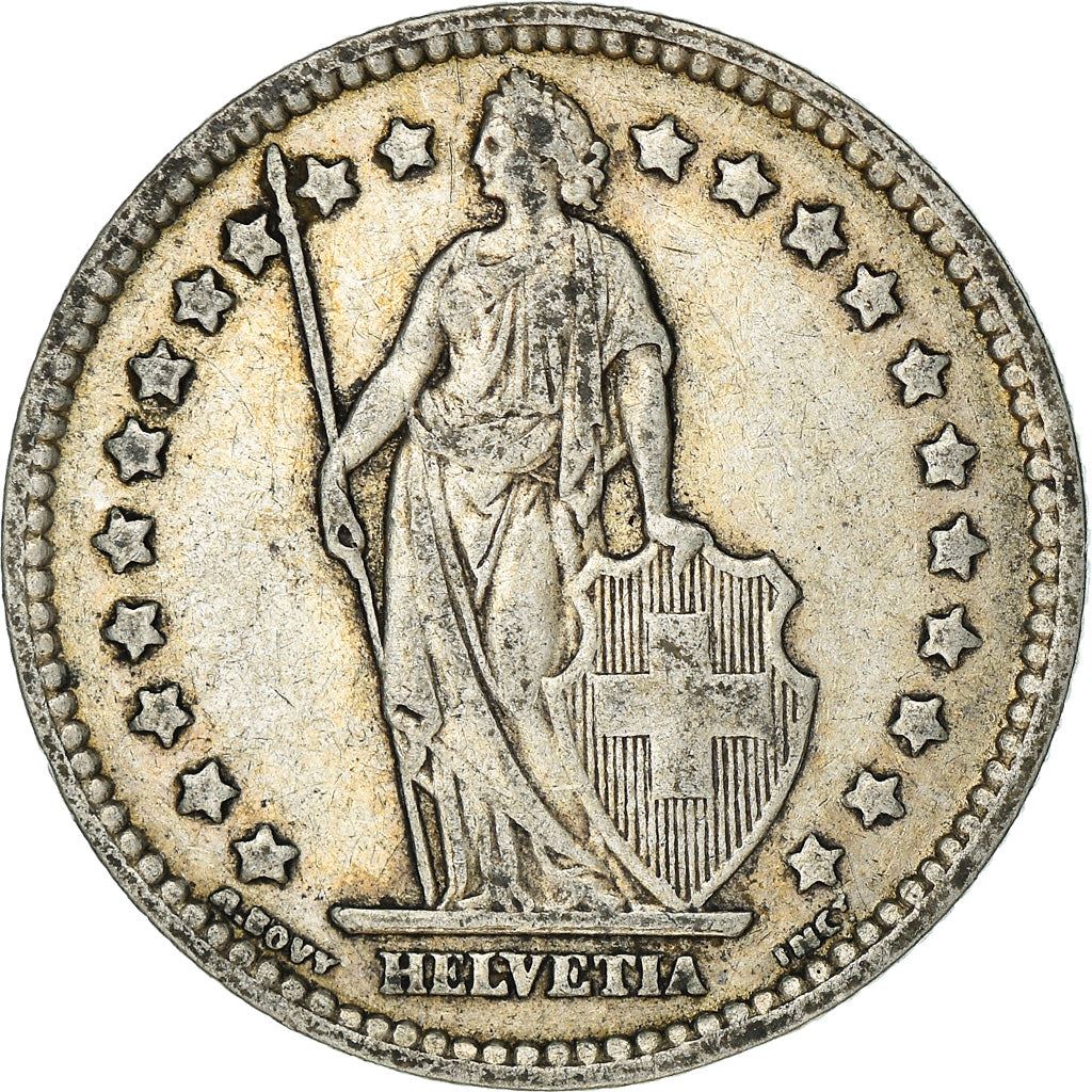 Switzerland Coin Swiss 1 Franc | Helvetia | KM24 | 1875 - 1967