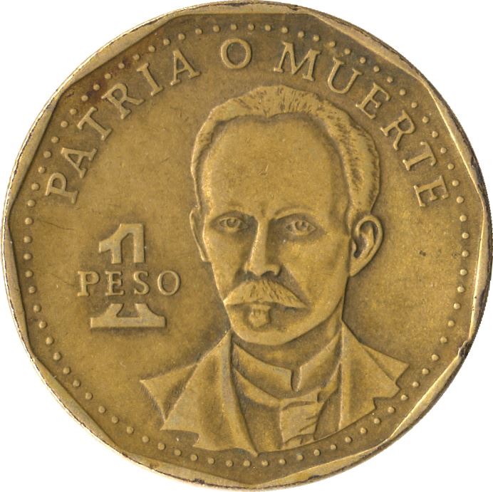 1 Peso Coin | José Julián Martí Pérez | Km:347 | 1991 - 2022