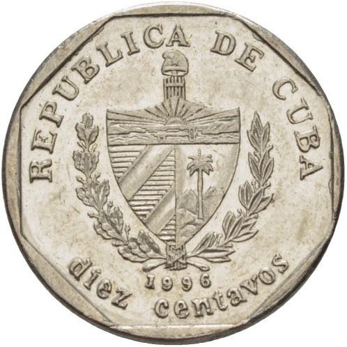 10 Centavos Coin | Castle of the Royal Force/Army | Km:576 | 1994 - 2018