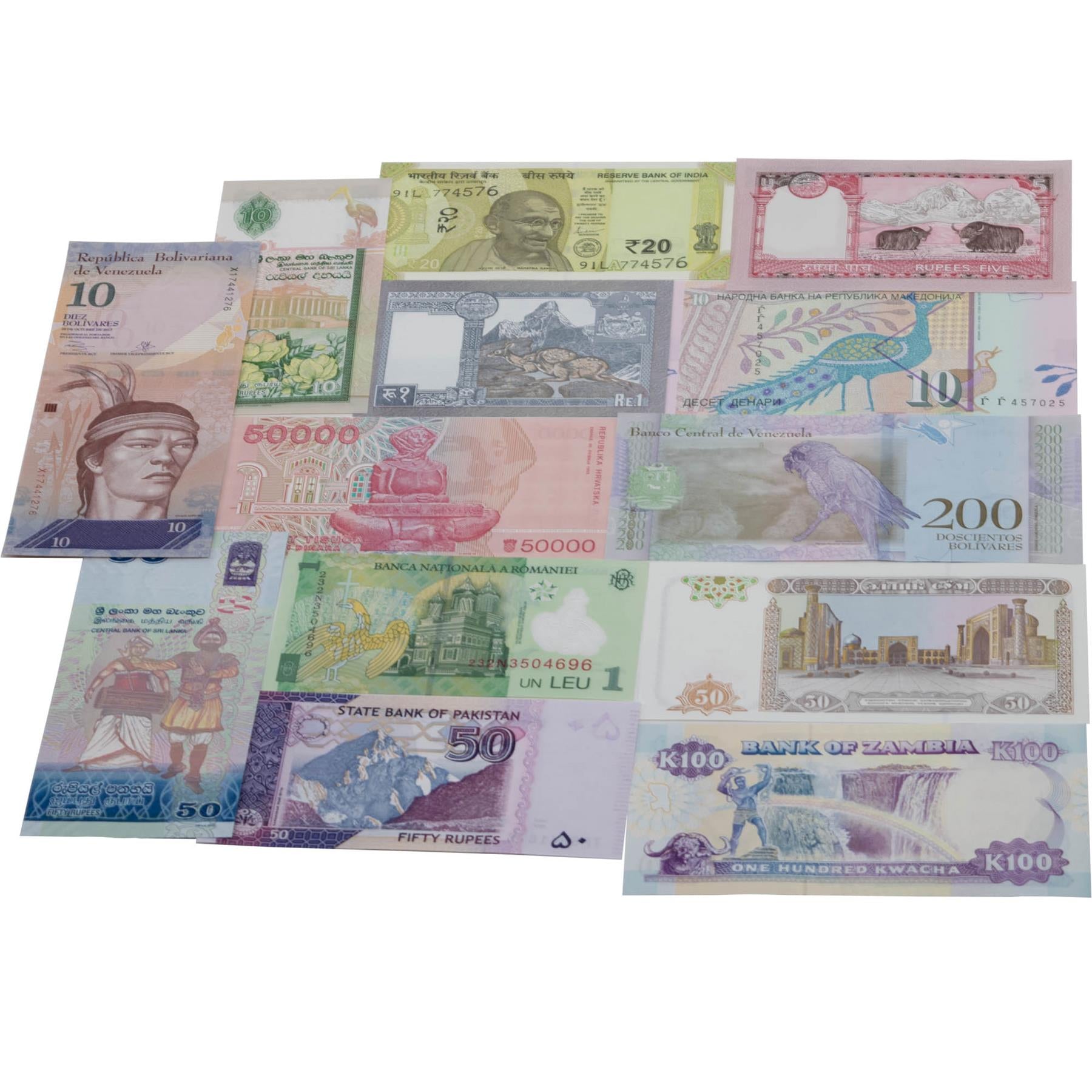 100 Banknotes | 100 Countries | Valuable Paper Money | UNC