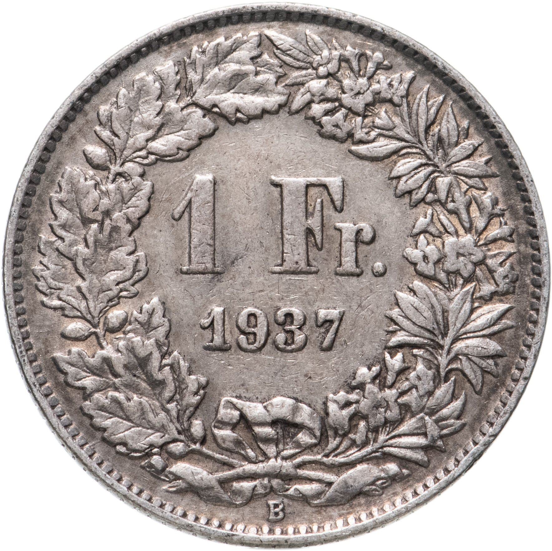 Switzerland Coin Swiss 1 Franc | Helvetia | KM24 | 1875 - 1967