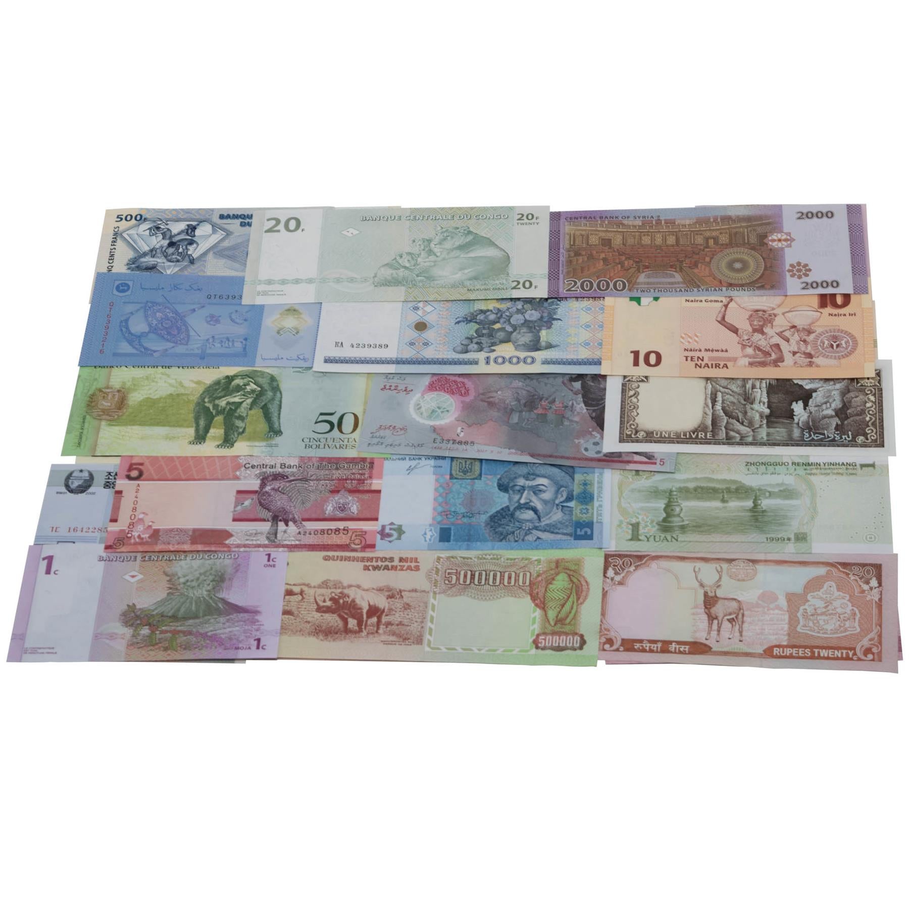 200 Banknotes | 35+ Countries | Valuable Paper Money | UNC