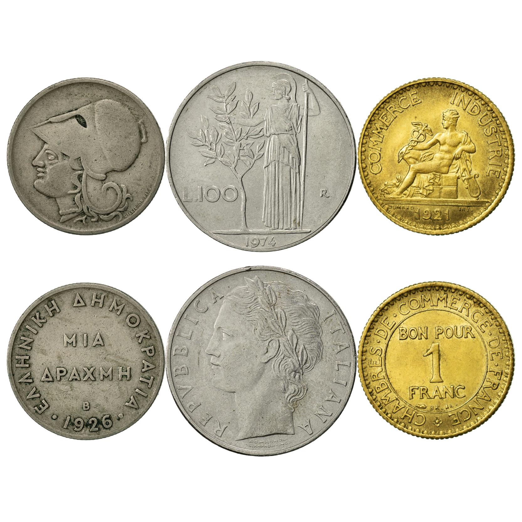 3 Coin Collection | Gods | Goddess | Helmet | Spear | Roman Religion | Greek Religion | Mythology | Deity