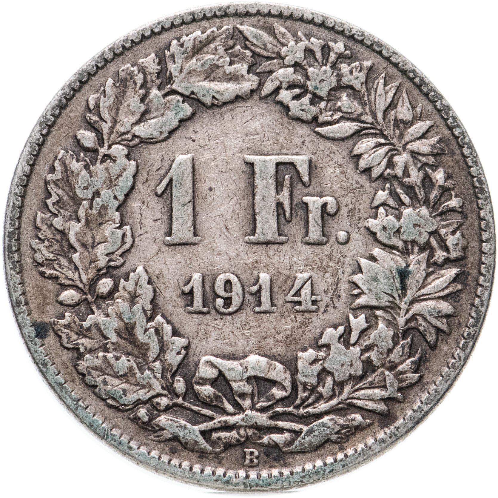 Switzerland Coin Swiss 1 Franc | Helvetia | KM24 | 1875 - 1967