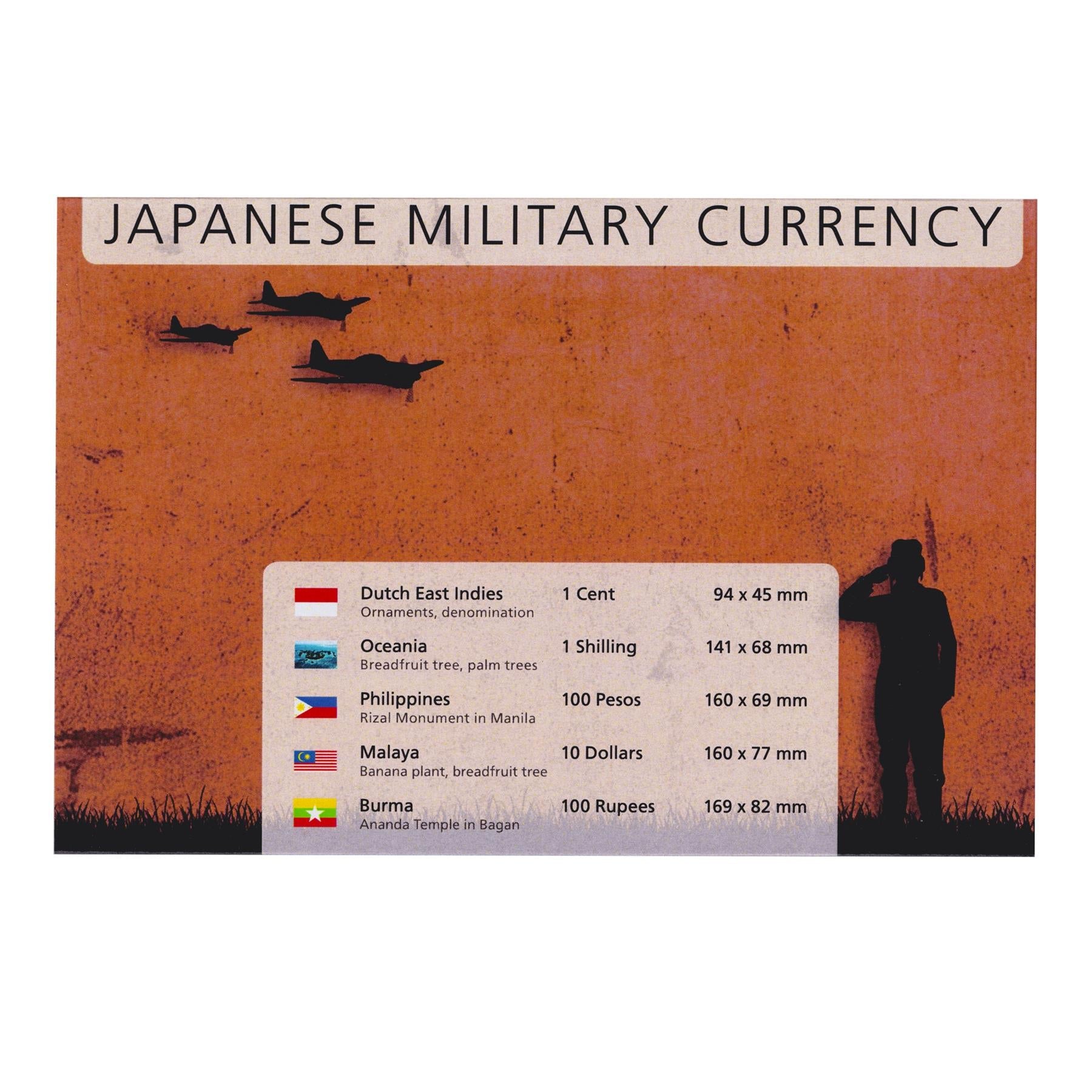 5 Banknotes | Japanese Invasion Money | Taisei | Military Currency