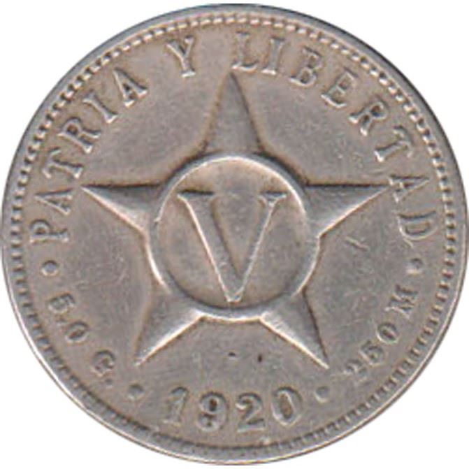 5 Centavos Coin | 5.0 G. | Km:11.1 | 1915 - 1920