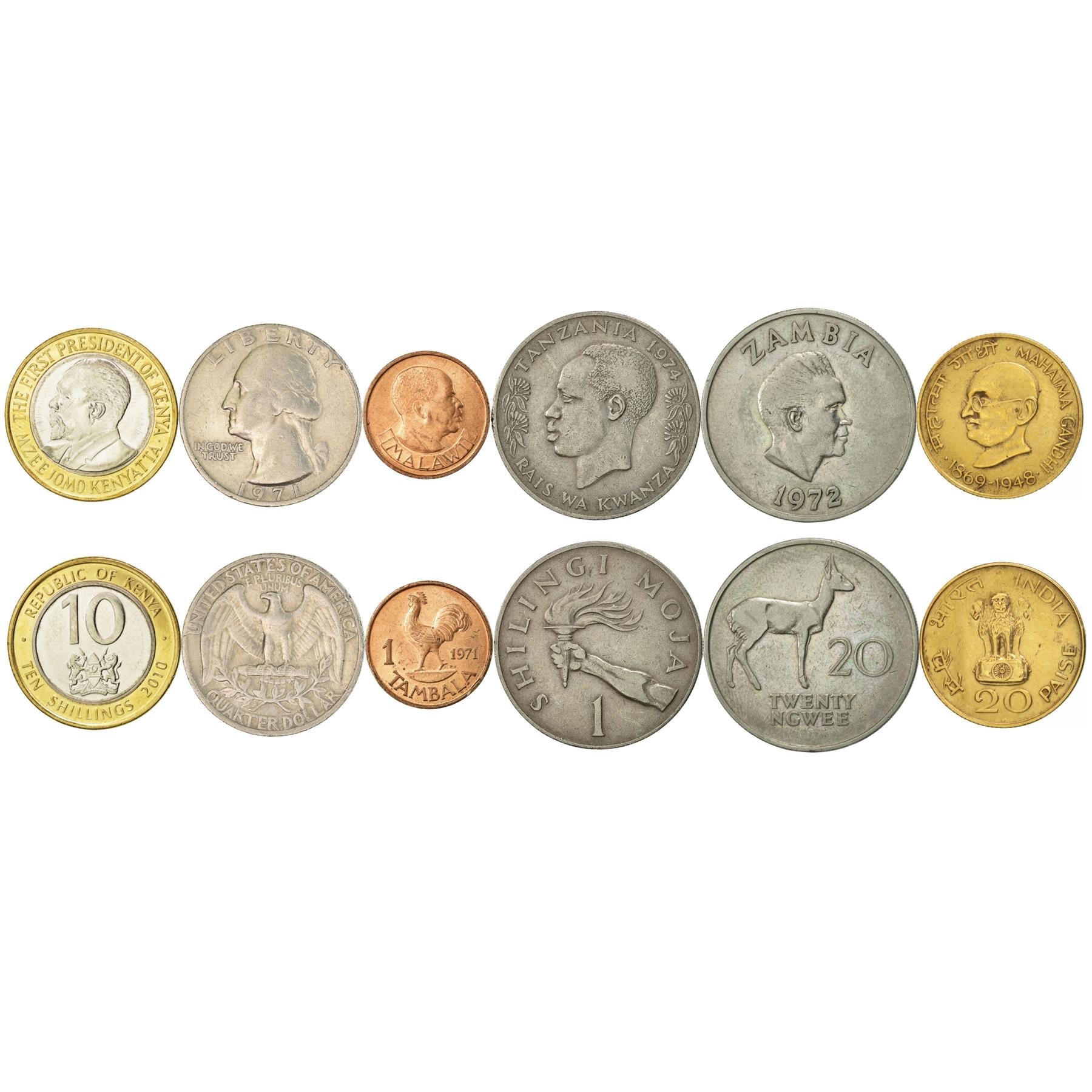 6 Coin Collection | Freedom Fighters Against British Empire | Colony | Independence | Revolution | Activist | Nationalist | Protest