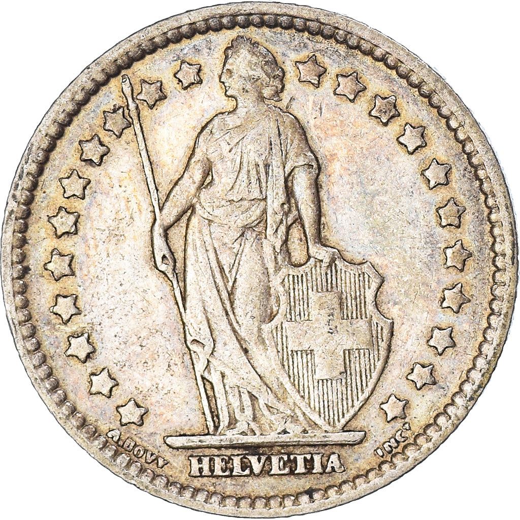 Switzerland Coin Swiss 1 Franc | Helvetia | KM24 | 1875 - 1967