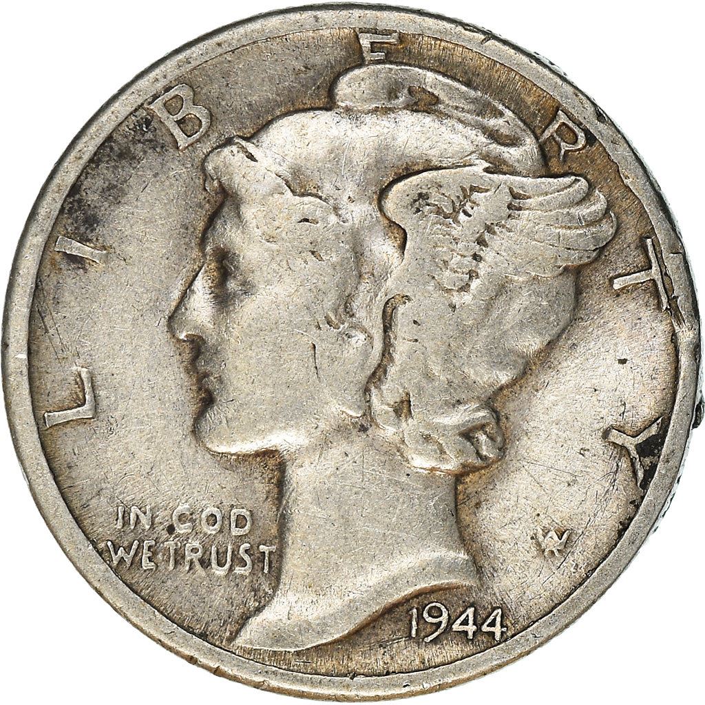 United States | 1 Dime Coin | Lady Liberty | Phrygian cap | KM140 | 1916 - 1945