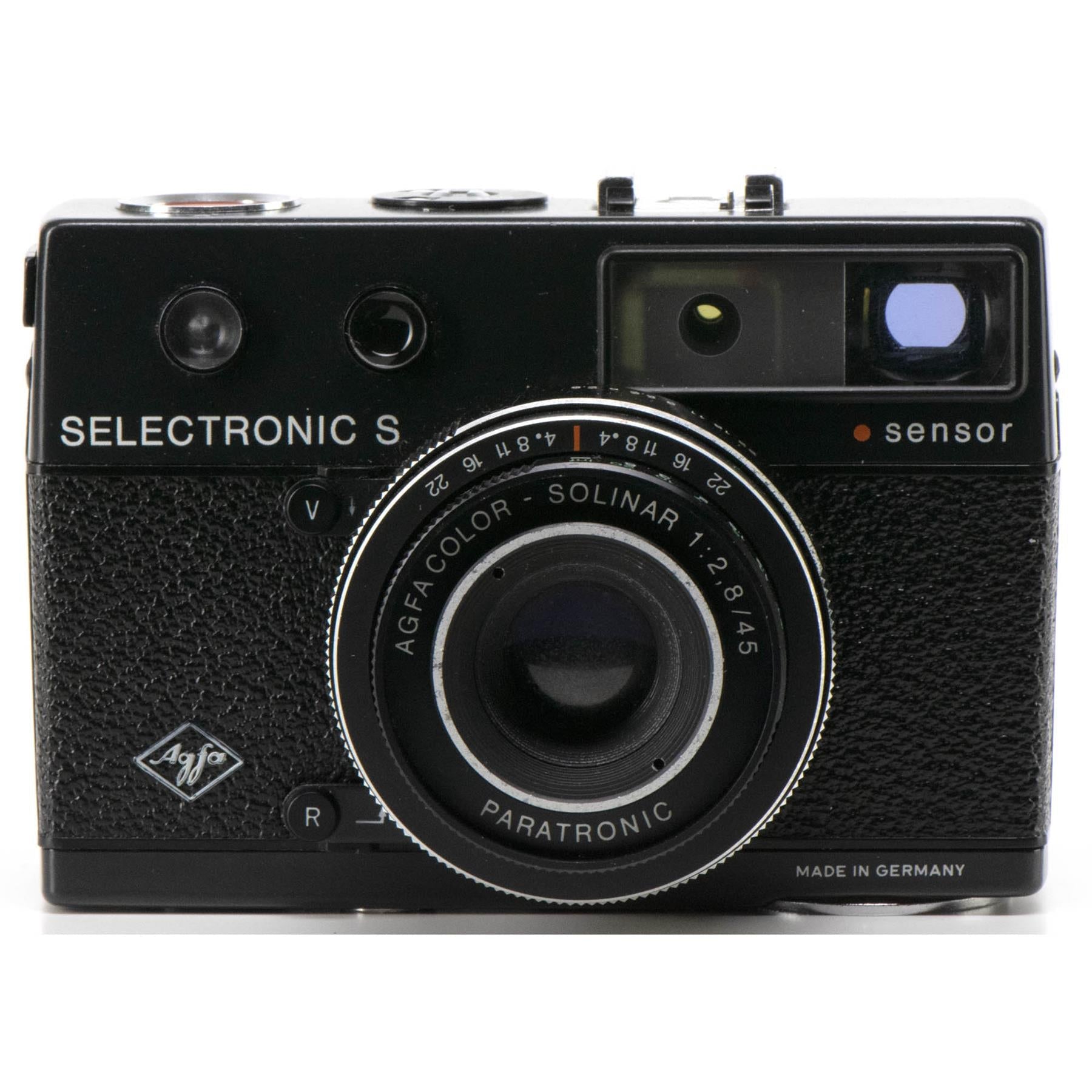 Agfa selectronic S Camera | Afga solinar 45mm f2.8 | Black | Germany | 1971