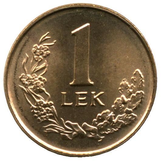 Albanian 1 Lek Coin | Dalmatian Pelican | KM75 | 1996