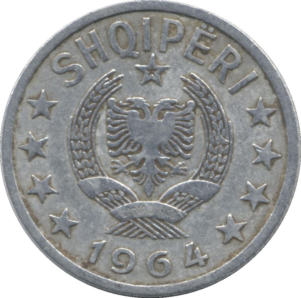 Albanian 20 Qindarka Coin | Star | KM41 | 1964