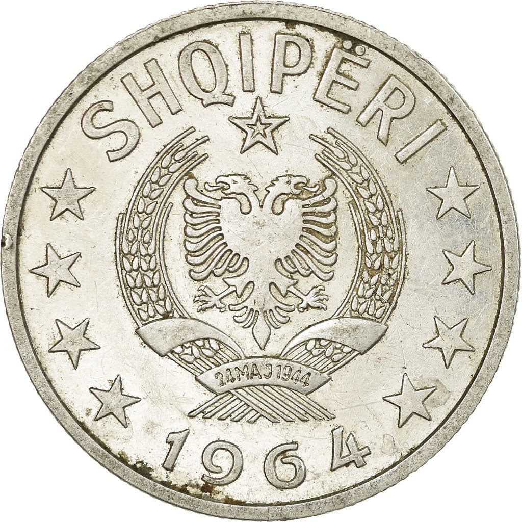 Albanian 50 Qindarka Coin | Star | KM42 | 1964