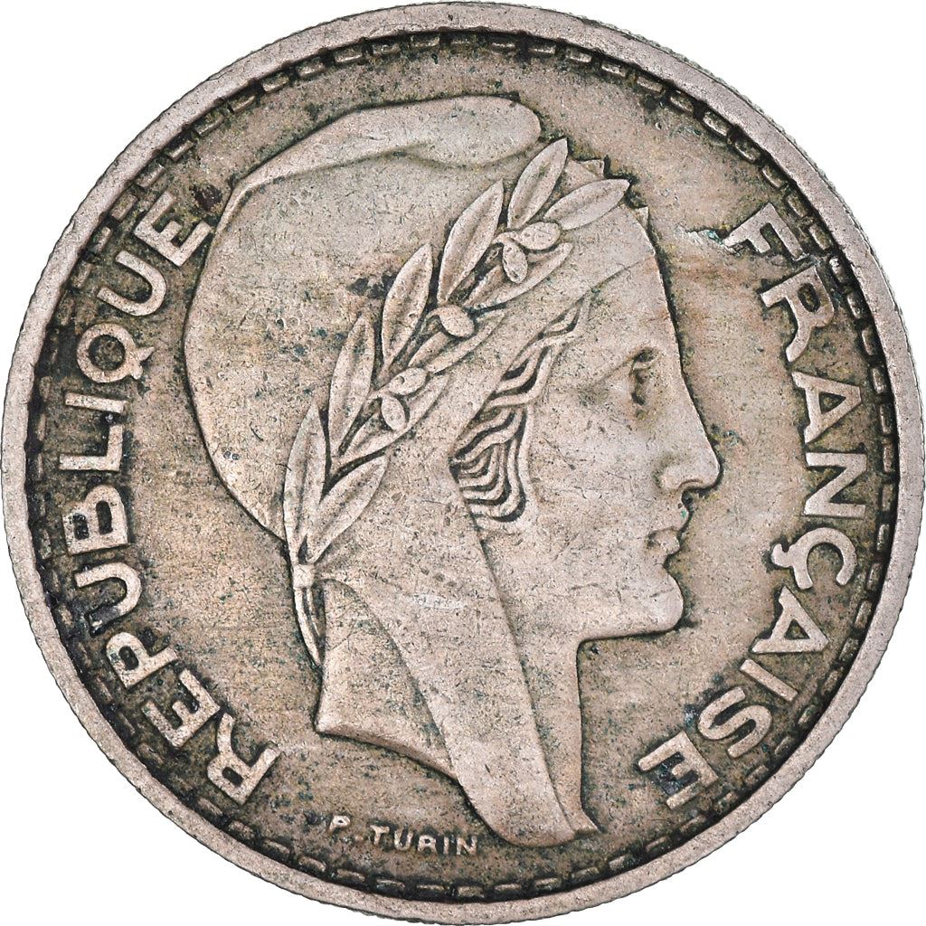 Algeria 50 Francs Coin | Marrianne | Phrygian Cap | KM92 | 1949