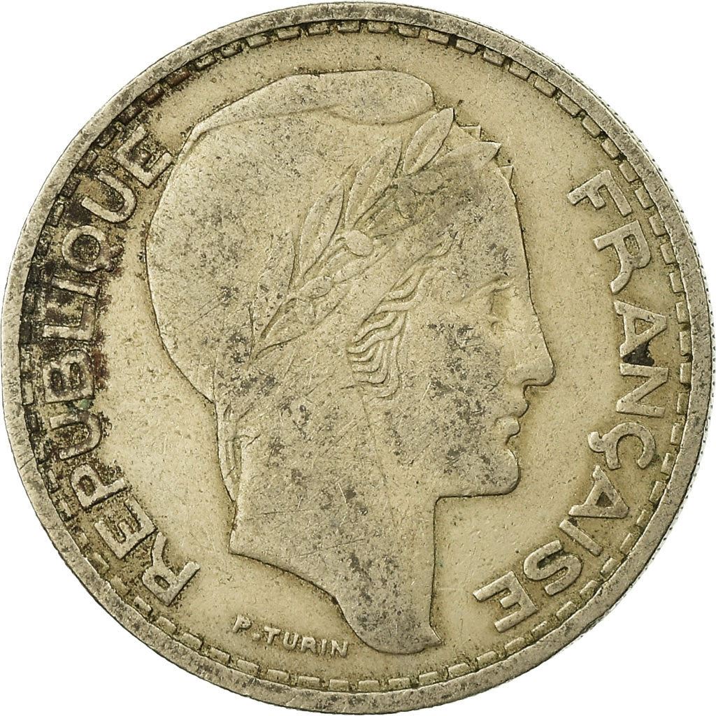 Algeria 50 Francs Coin | Marrianne | Phrygian Cap | KM92 | 1949