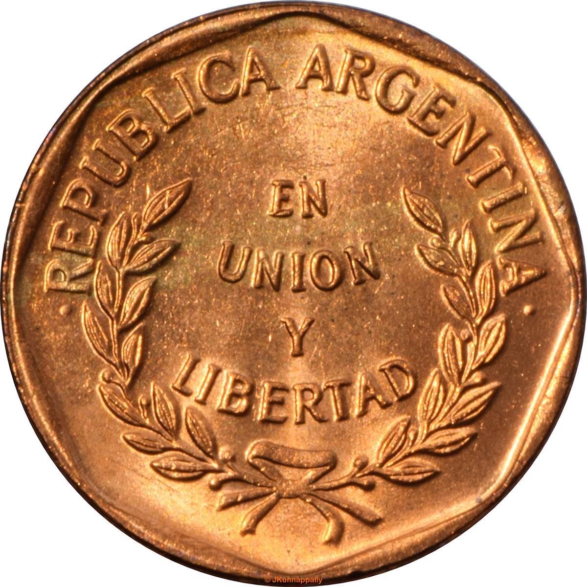 Argentina 1 Centavo Coin | 1993 - 2000