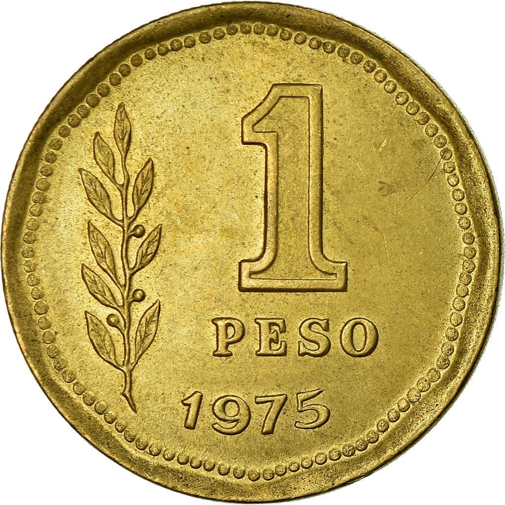 Argentina 1 Peso Coin | Grain Sprig | 1974 - 1976