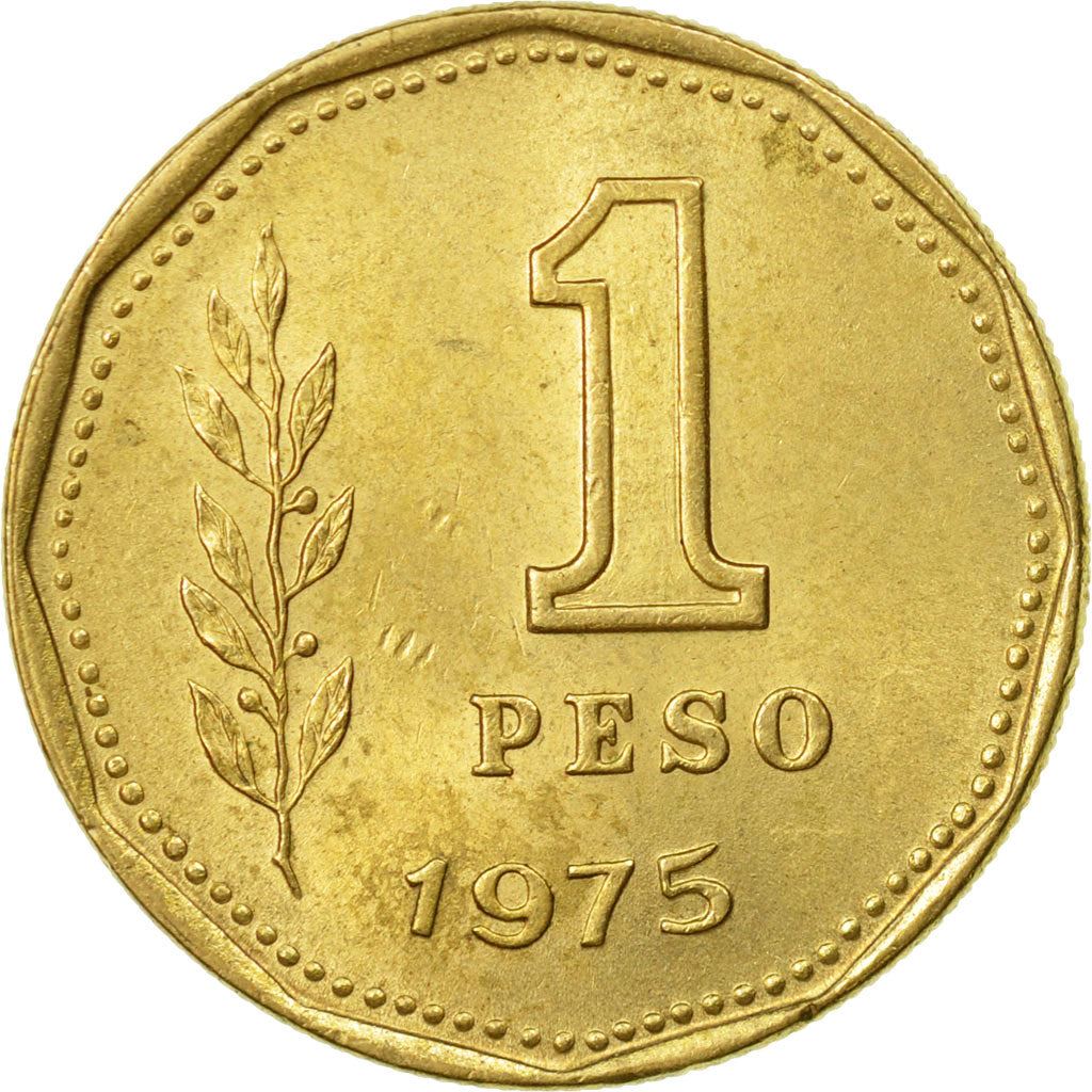 Argentina 1 Peso Coin | Grain Sprig | 1974 - 1976