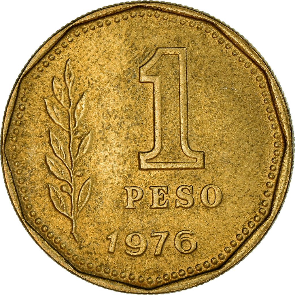 Argentina 1 Peso Coin | Grain Sprig | 1974 - 1976