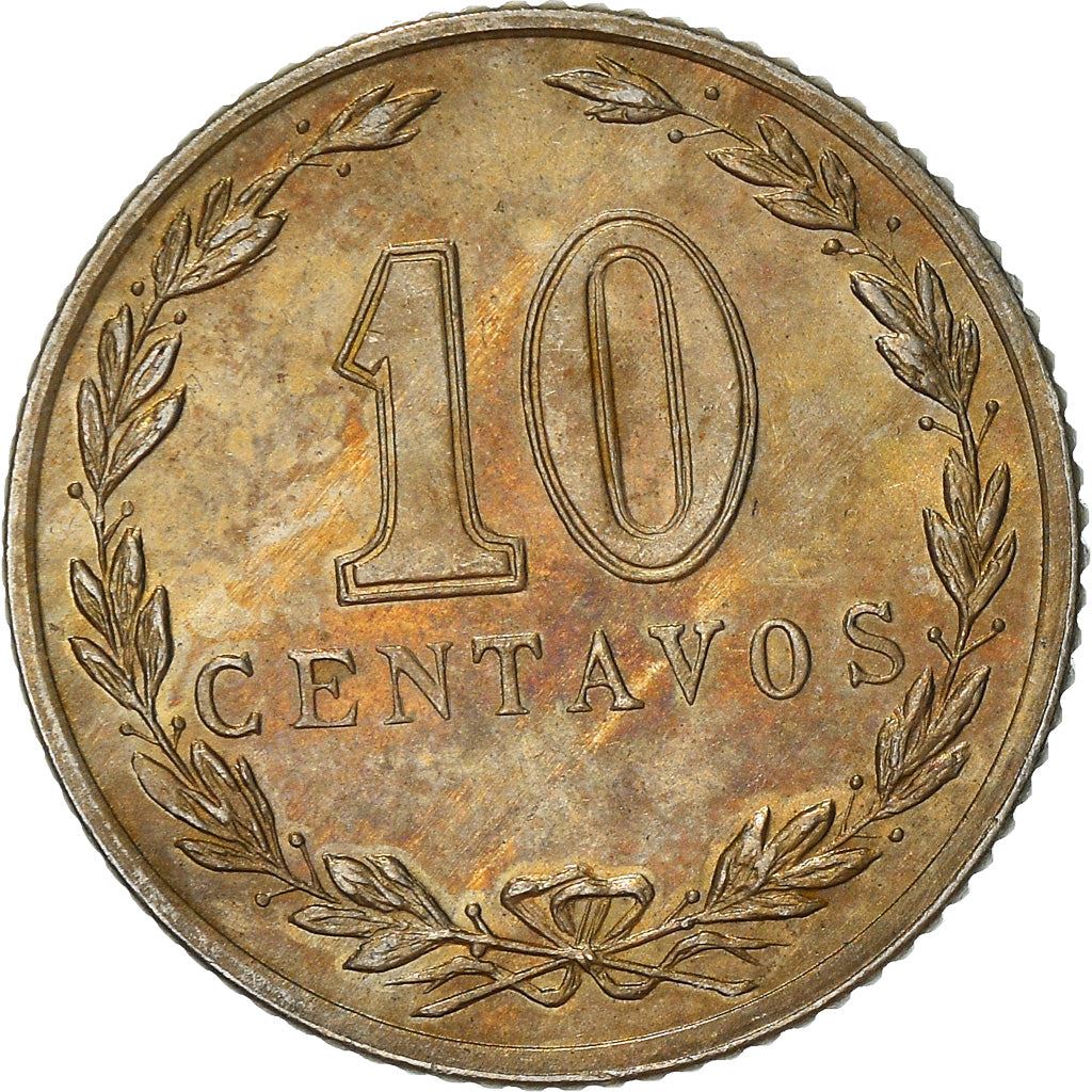 Argentina 10 Centavos Coin | Oudine | Phrygian cap | 1896 - 1942