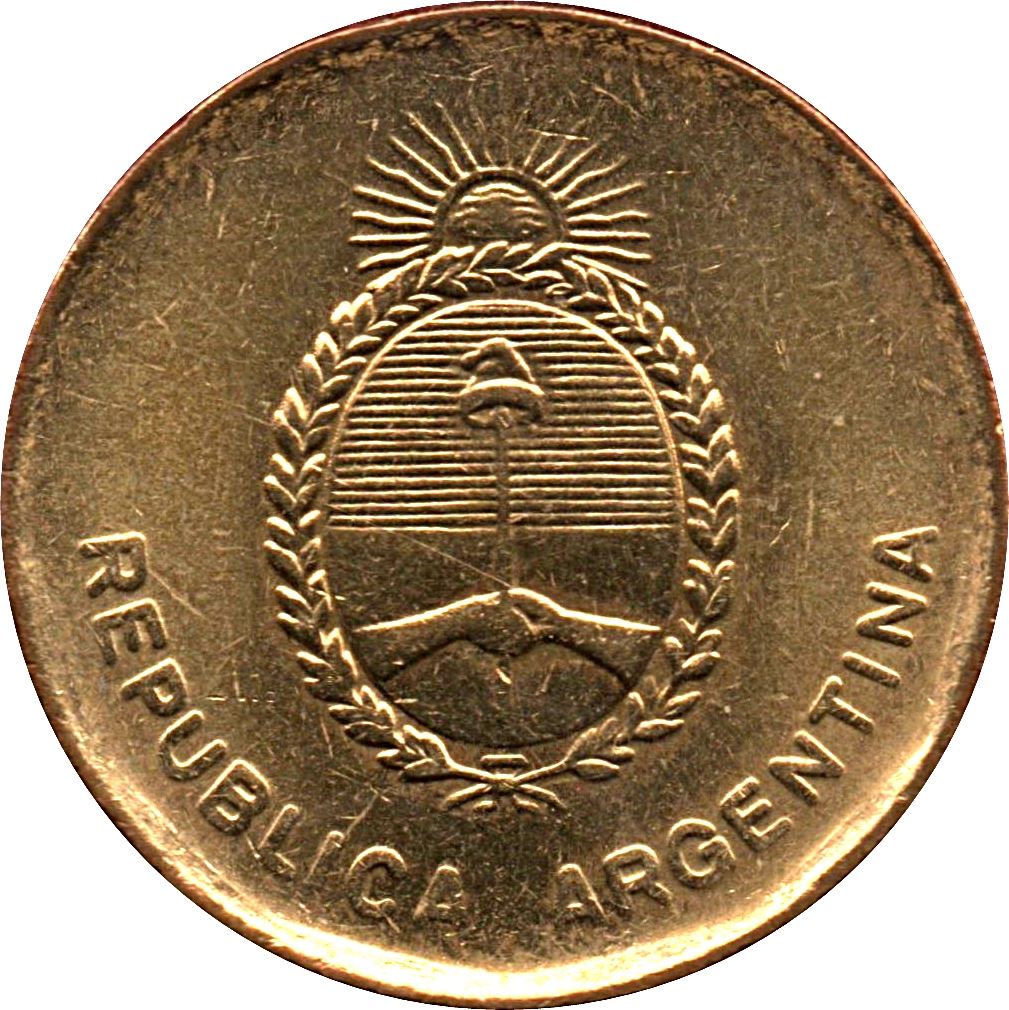 Argentina 10 Centavos | Rising of Argentina | Sun Coin | KM98 | 1985 - 1988