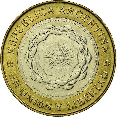 Argentina 2 Pesos | May Revolution | Bicentenario Logo Coin | KM165 | 2010 - 2016