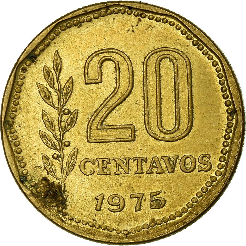 Argentina | 20 Centavos Coin | Oudine | Phrygian cap | 1970 - 1976