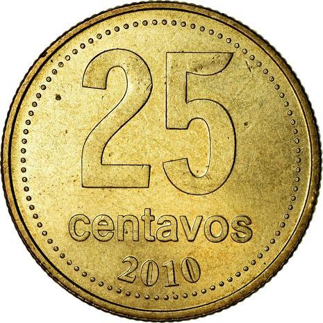 Argentina 25 Centavos | Cabildo building Coin | KM110 | 1992 - 2010