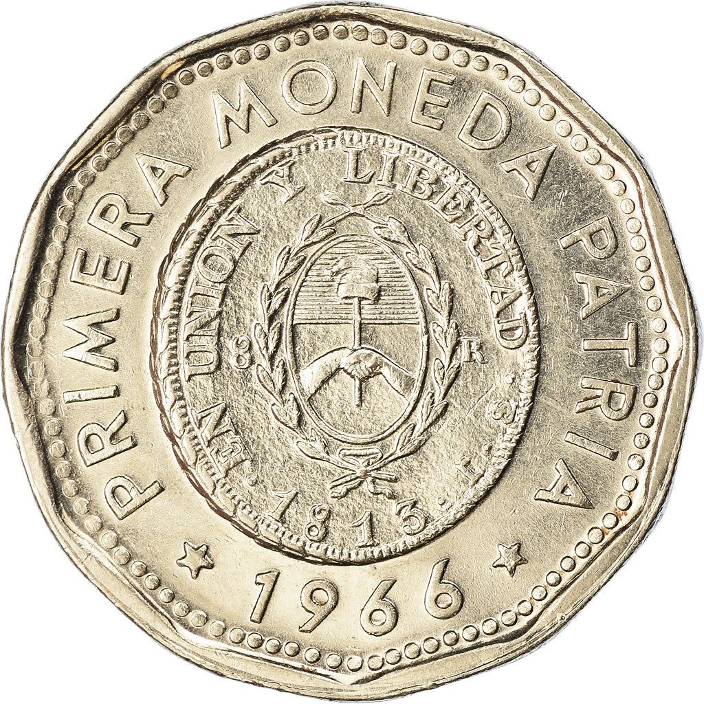 Argentina 25 Pesos | El Sol de Mayo | Pico | Gorro Frigio Coin | KM61 | 1964 - 1968