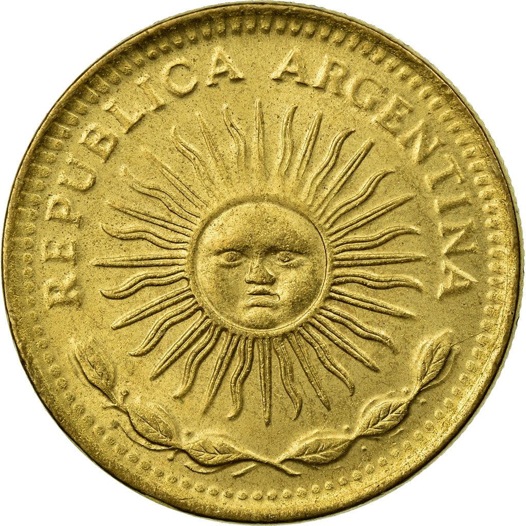 Argentina 5 Pesos Coin | Sol de Mayo | Sun | KM71 | 1976 - 1977