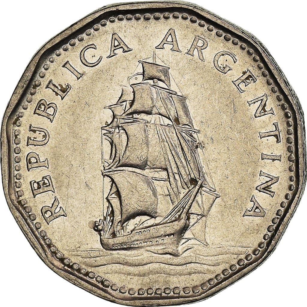 Argentina 5 Pesos | Sailing Ship | Argentina Armada Coin | KM59 | 1961 - 1968