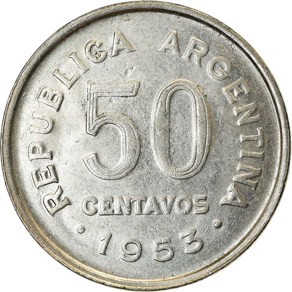 Argentina 50 Centavos Coin | Jose San Martin | 1952 - 1956