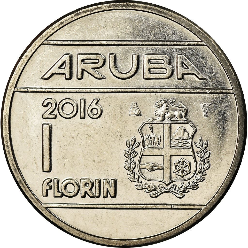 Aruba 1 Florin Coin | King Willem Alexander | KM56 | 2014 - 2018