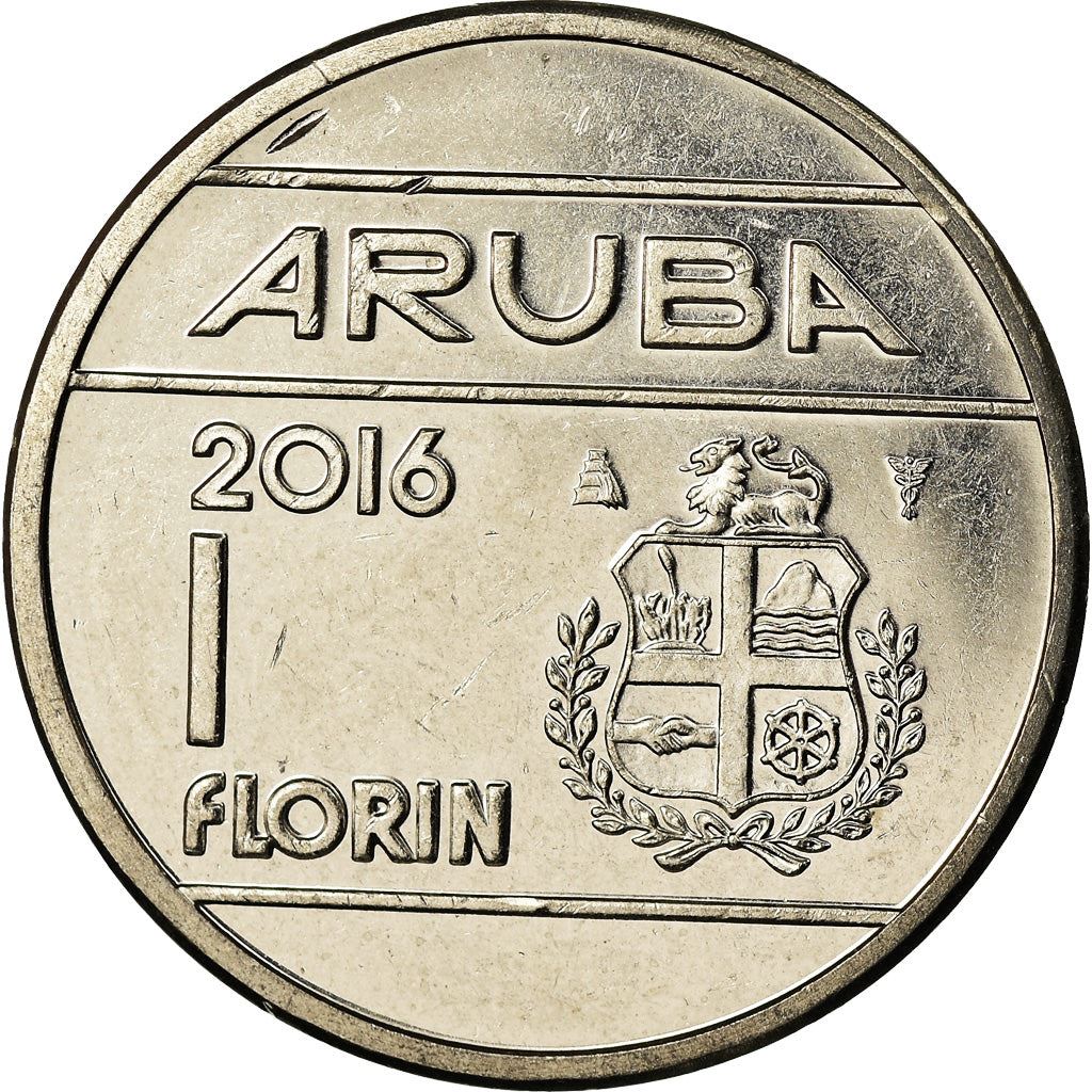 Aruba 1 Florin Coin | King Willem Alexander | KM56 | 2014 - 2018