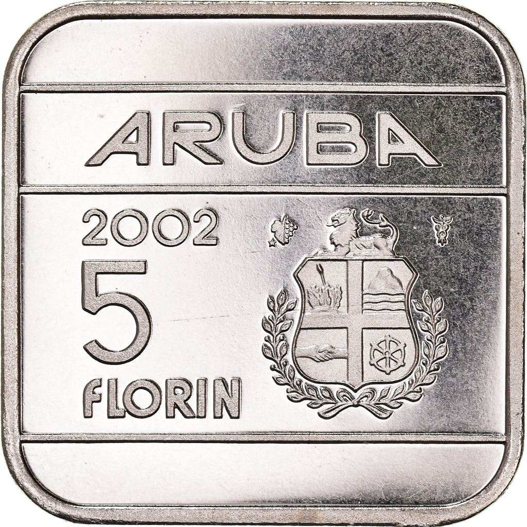 Aruba 5 Florin Coin | Queen Beatrix | KM12 | 1995 - 2005