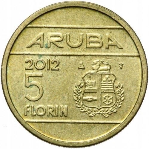 Aruba | 5 Florin Coin | Queen Beatrix | KM38 | 2005 - 2013