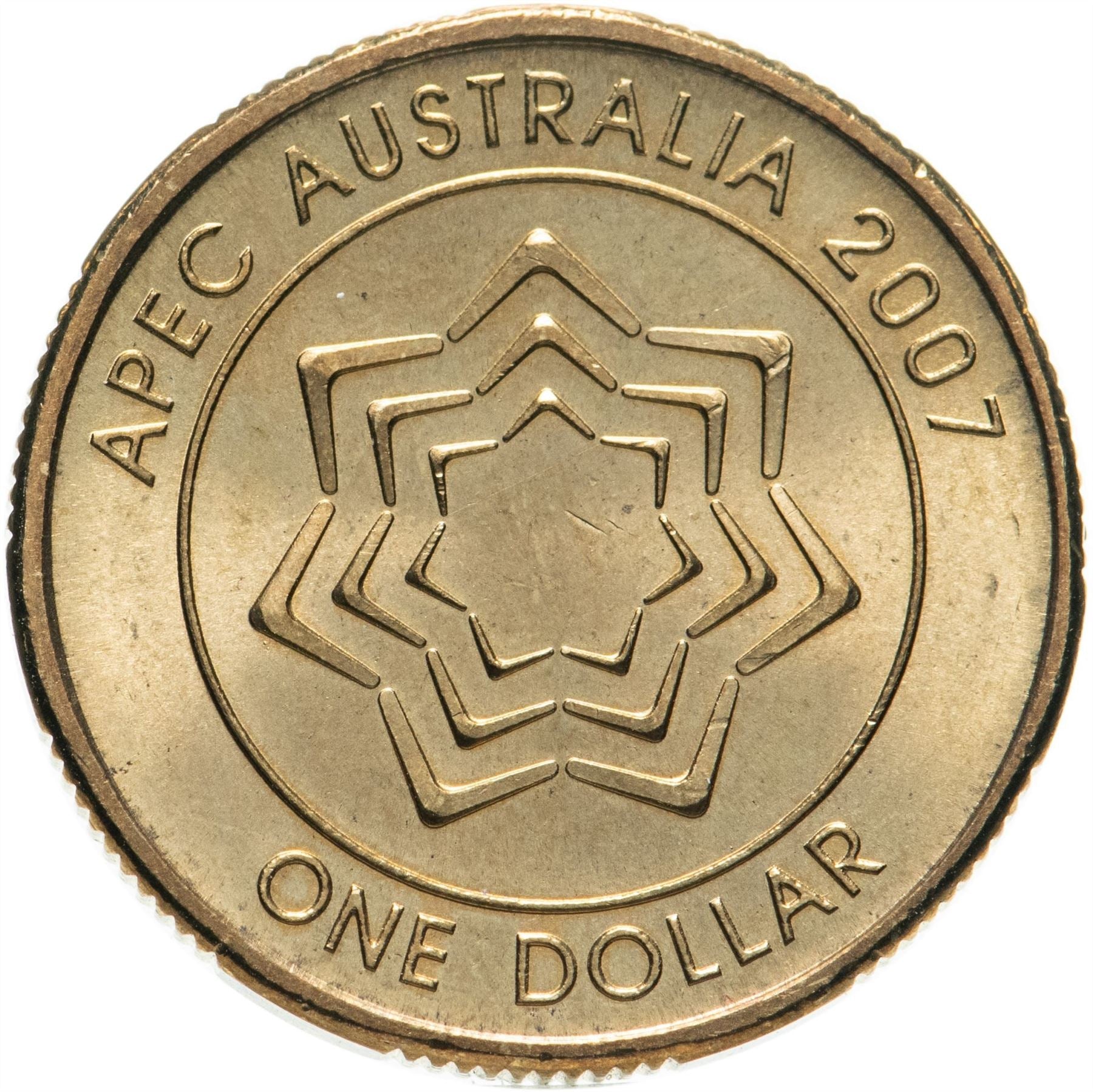 Australia | 1 Dollar Coin | Elizabeth II | APEC Australia | KM1040 | 2007