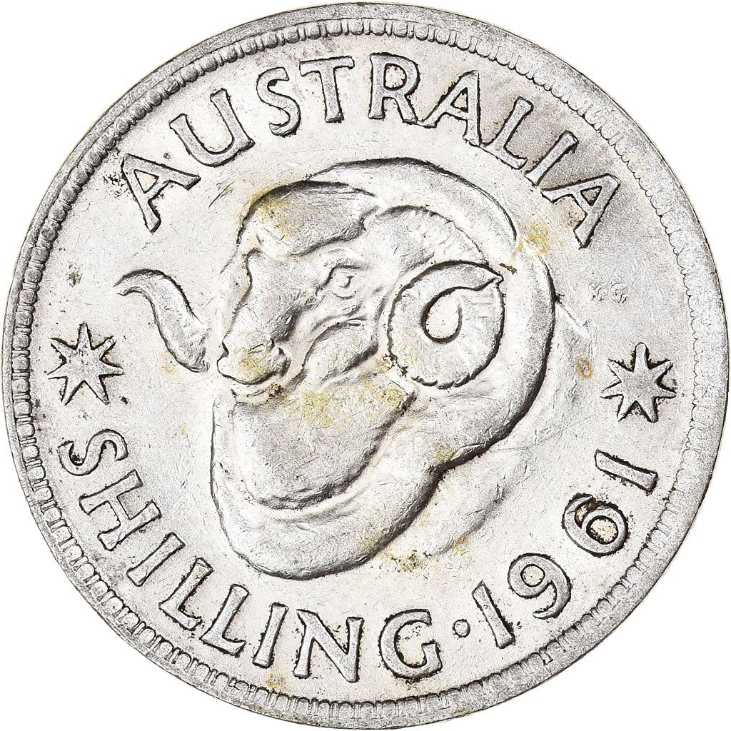 Australia | 1 Shilling Coin | Elizabeth II | Ram | KM59 | 1955 - 1963