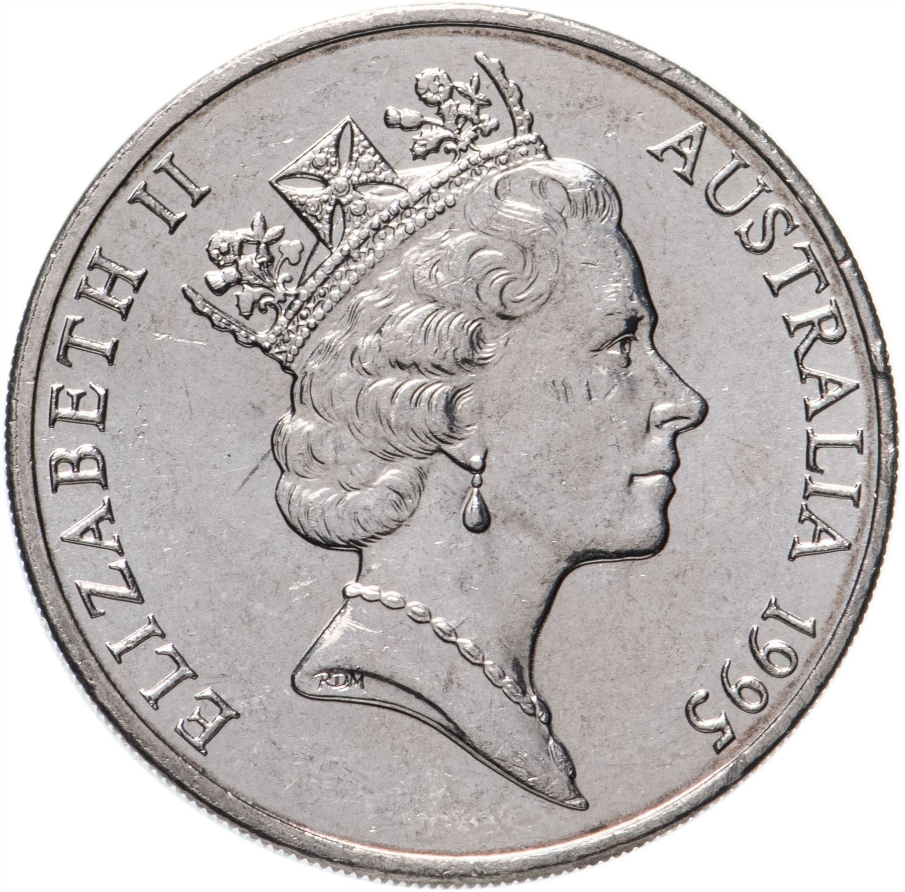 Australia | 20 Cents Coin | Elizabeth II | United Nations | KM295 | 1995