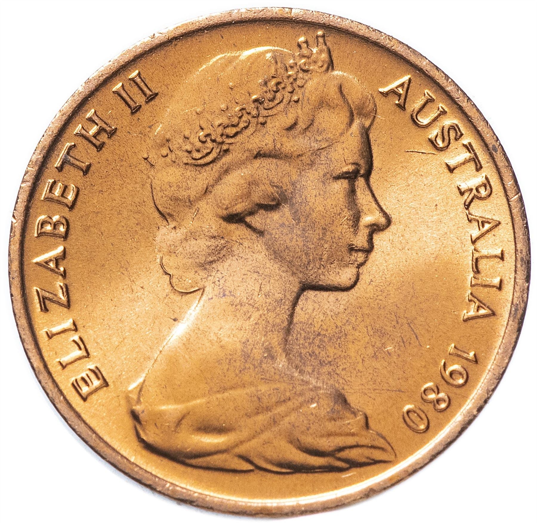 Australia Coin | 1 Cent | Elizabeth II | Feather tailed glider | KM62 | 1966 - 1984