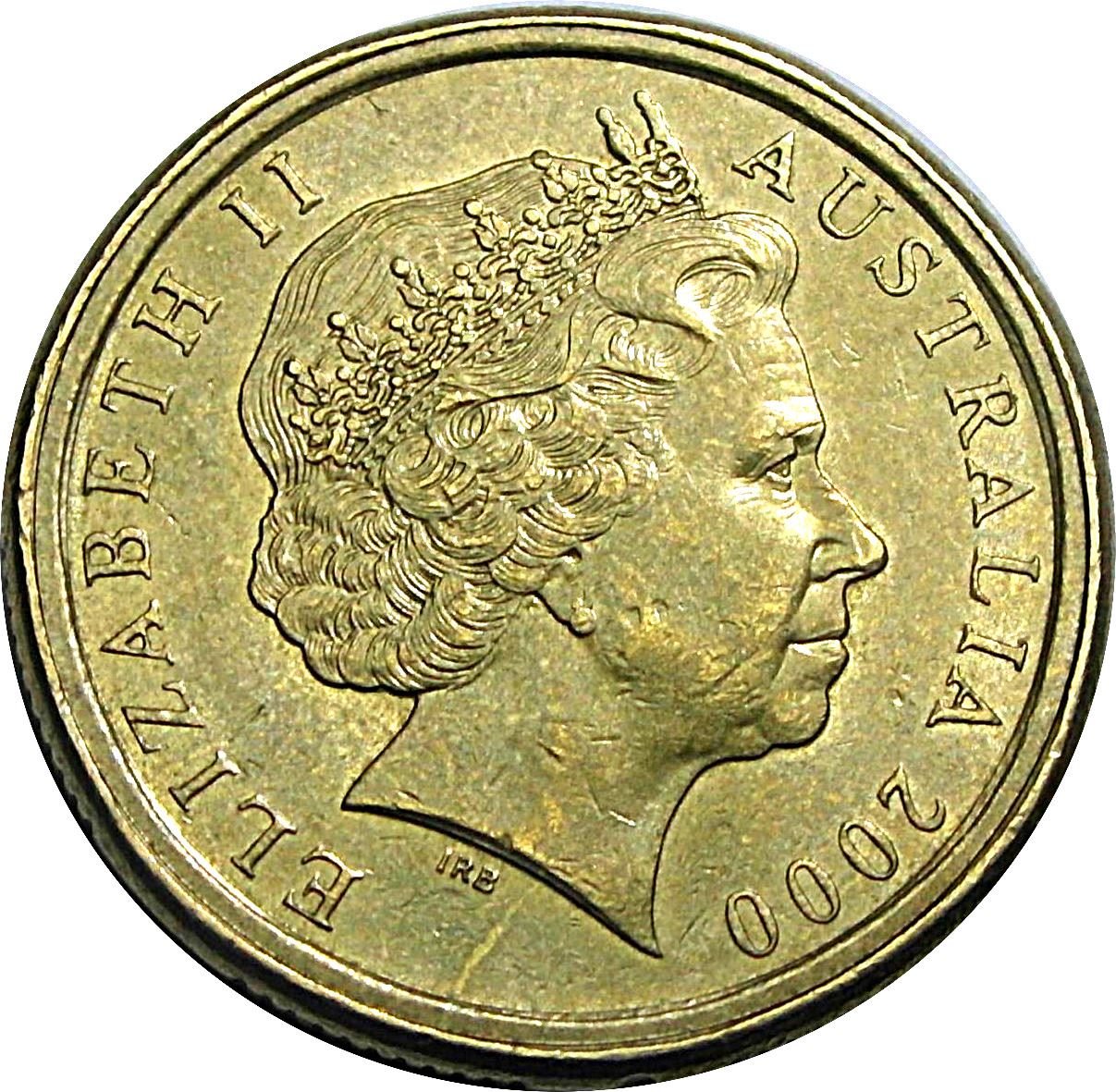 Australia Coin | 1 Dollar | Elizabeth II | Kangaroos | KM489 | 2000