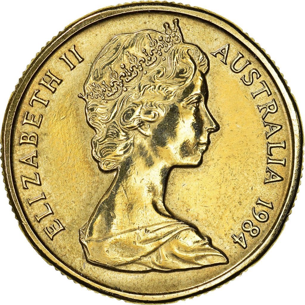 Australia Coin | 1 Dollar | Elizabeth II | Kangaroos | KM77 | 1984