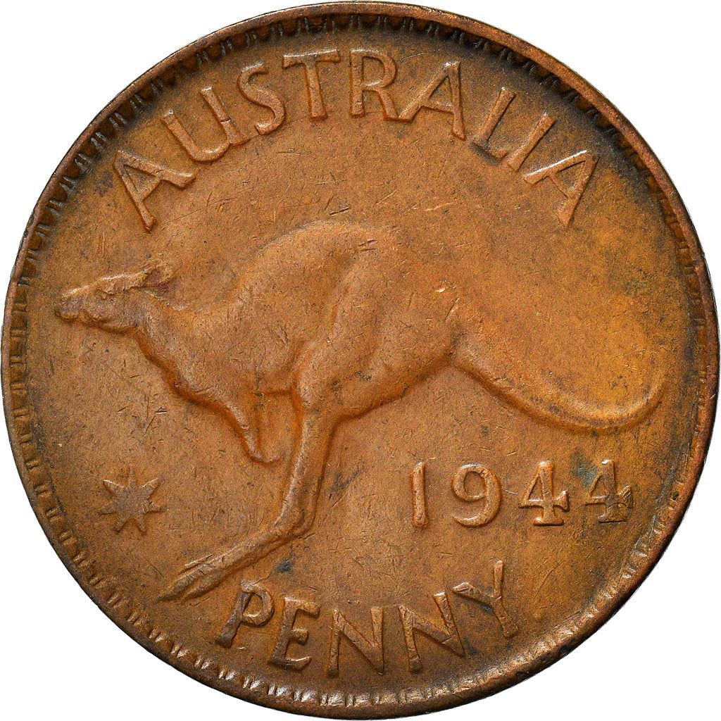 Australia Coin | 1 Penny | George VI | Kangaroo | KM36 | 1938 - 1948