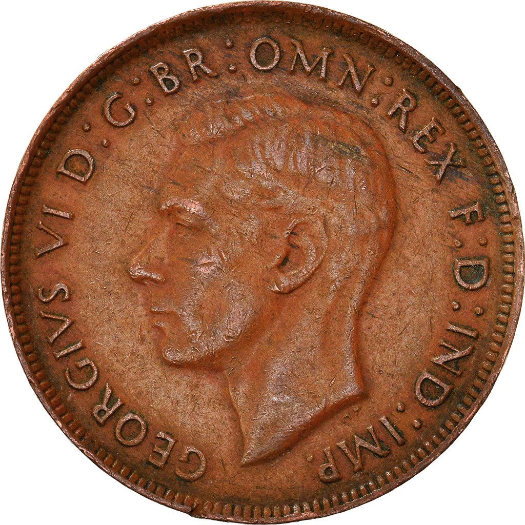 Australia Coin | 1 Penny | George VI | Kangaroo | KM36 | 1938 - 1948