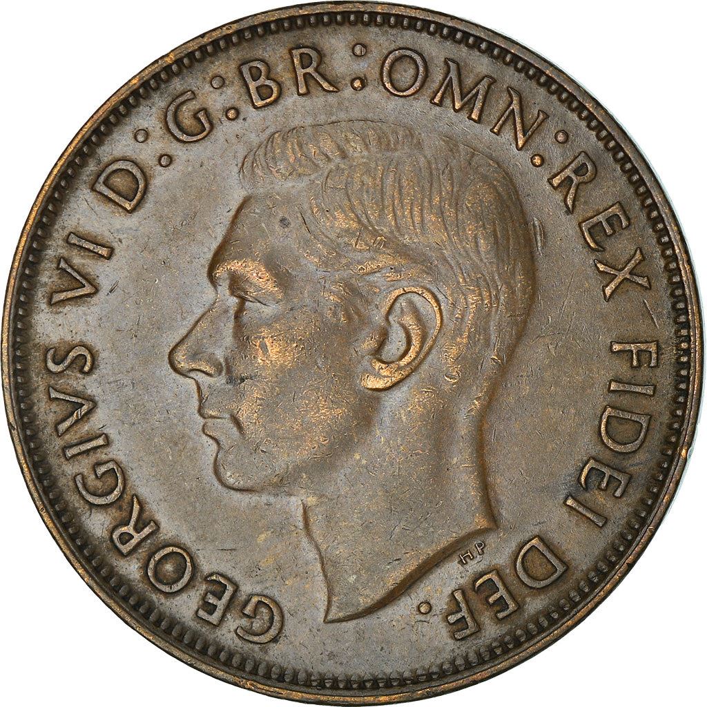 Australia Coin | 1 Penny | George VI | Kangaroo | KM43 | 1949 - 1952