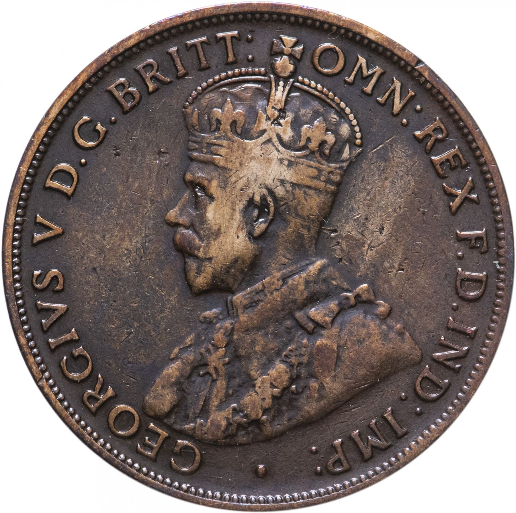 Australia Coin | 1 Penny | King George V | KM23 | 1911 - 1936