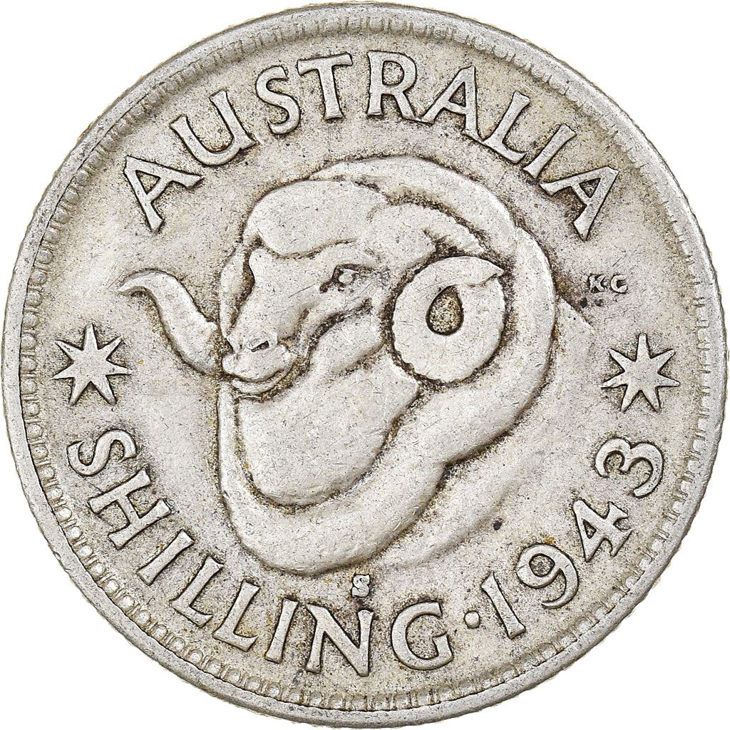 Australia Coin | 1 Shilling | George VI | Merino Ram | KM39 | 1938 - 1944