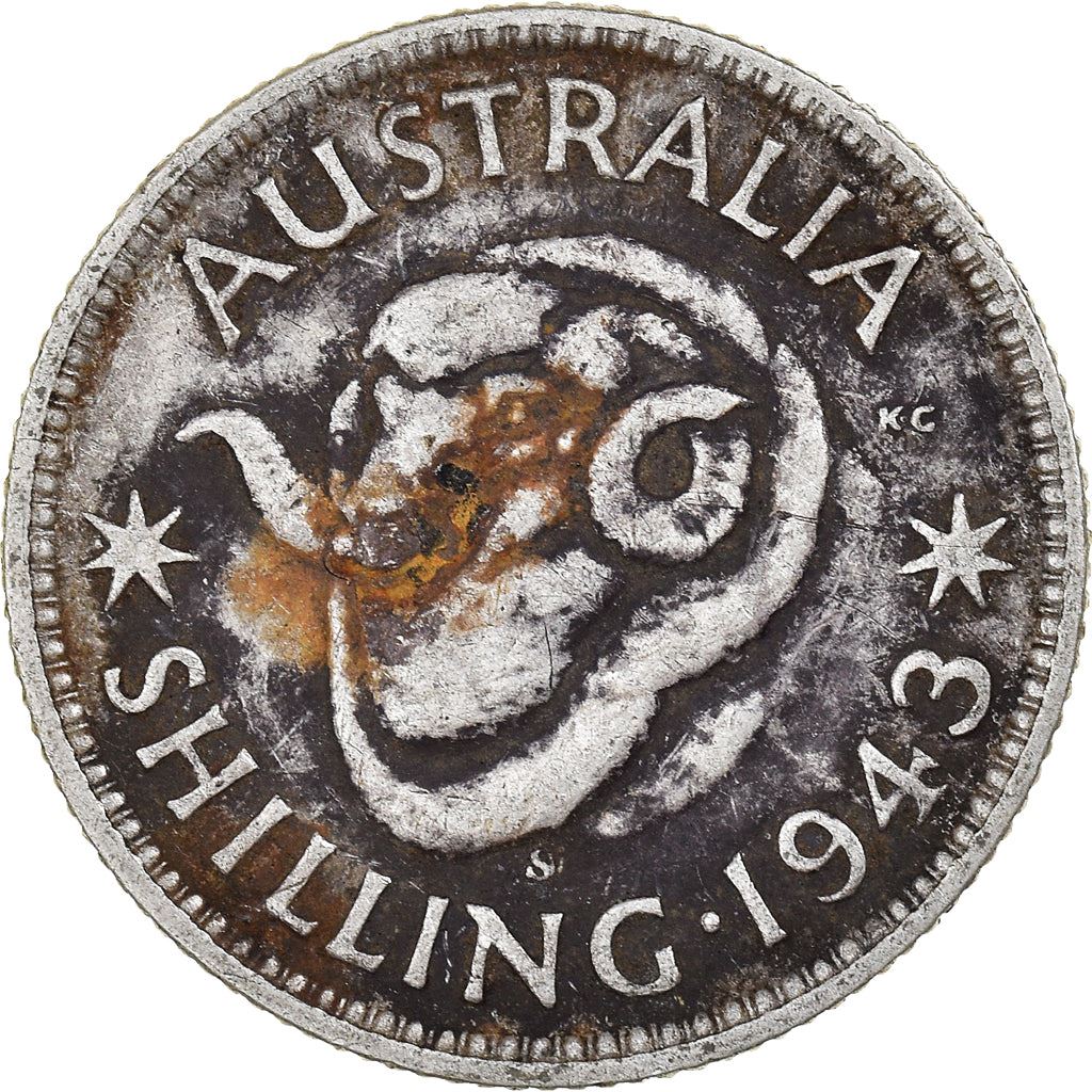 Australia Coin | 1 Shilling | George VI | Merino Ram | KM39 | 1938 - 1944