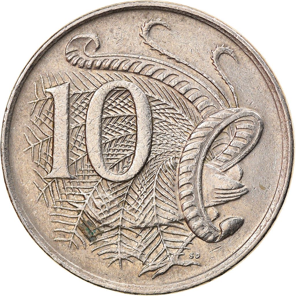 Australia Coin | 10 Cents | Elizabeth II | Superb Lyrebird | KM65 | 1966 - 2019